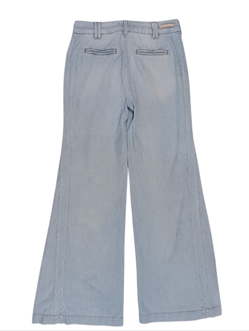 Pilcro Flare Cut Linen Blend Denim Jeans Pants - Picture 4 of 13